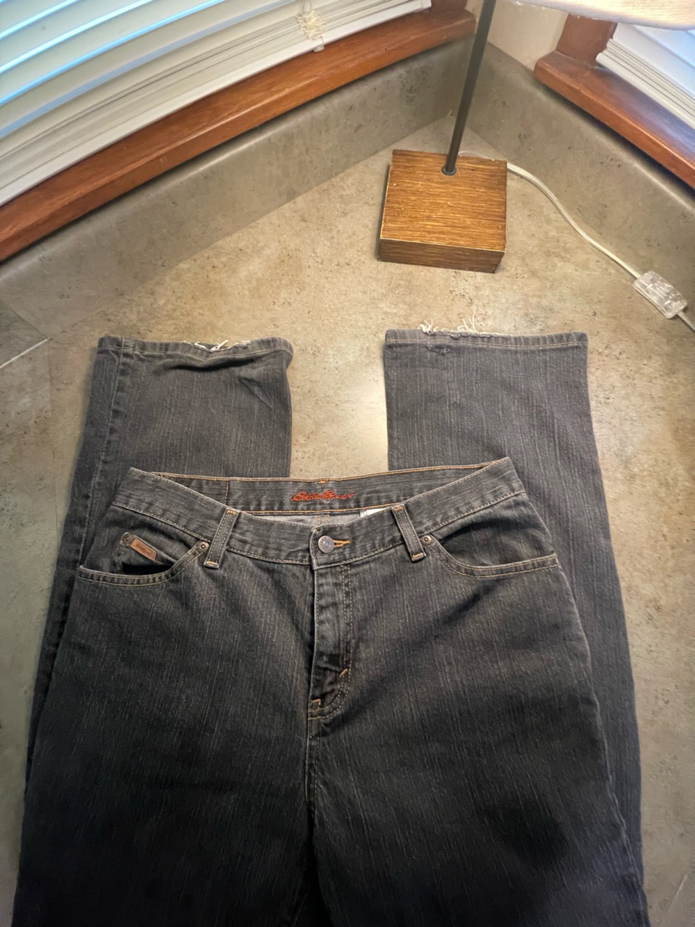 Vintage Women’s Eddie Bauer Black Boot Cut Jeans in Size 10